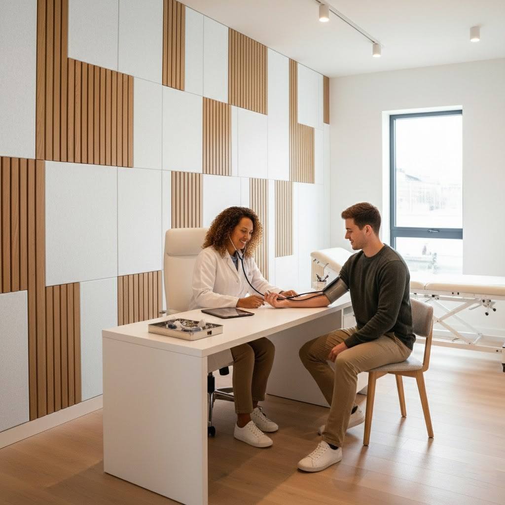 panouri acustice interior reducere zgomot cabinet